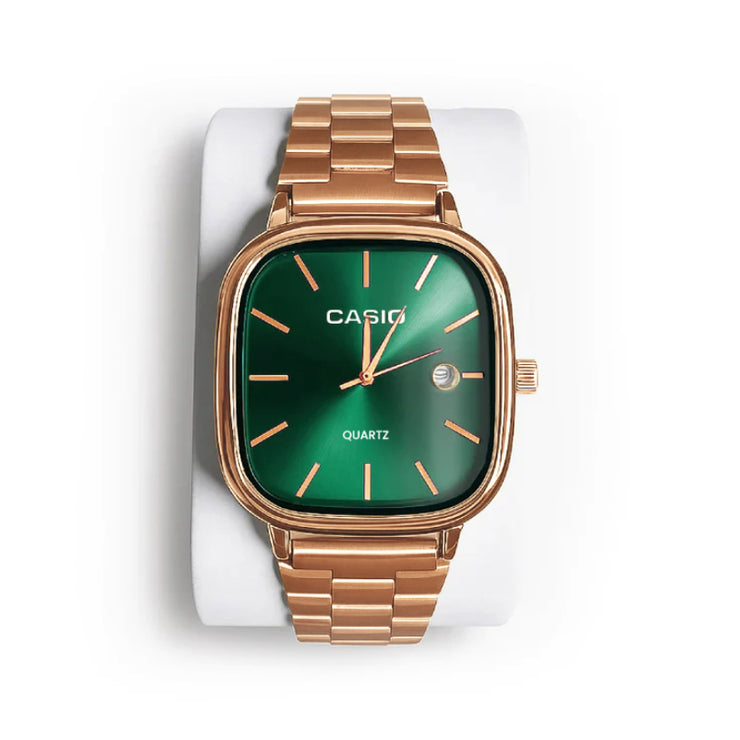 Casio Vintage Watch Rose Gold - Green