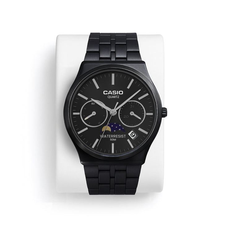 Casio Round Watch Black - Black Chrono