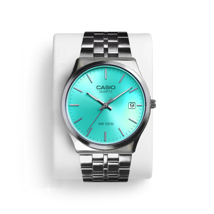 Casio Round Watch Silver - Tiffany